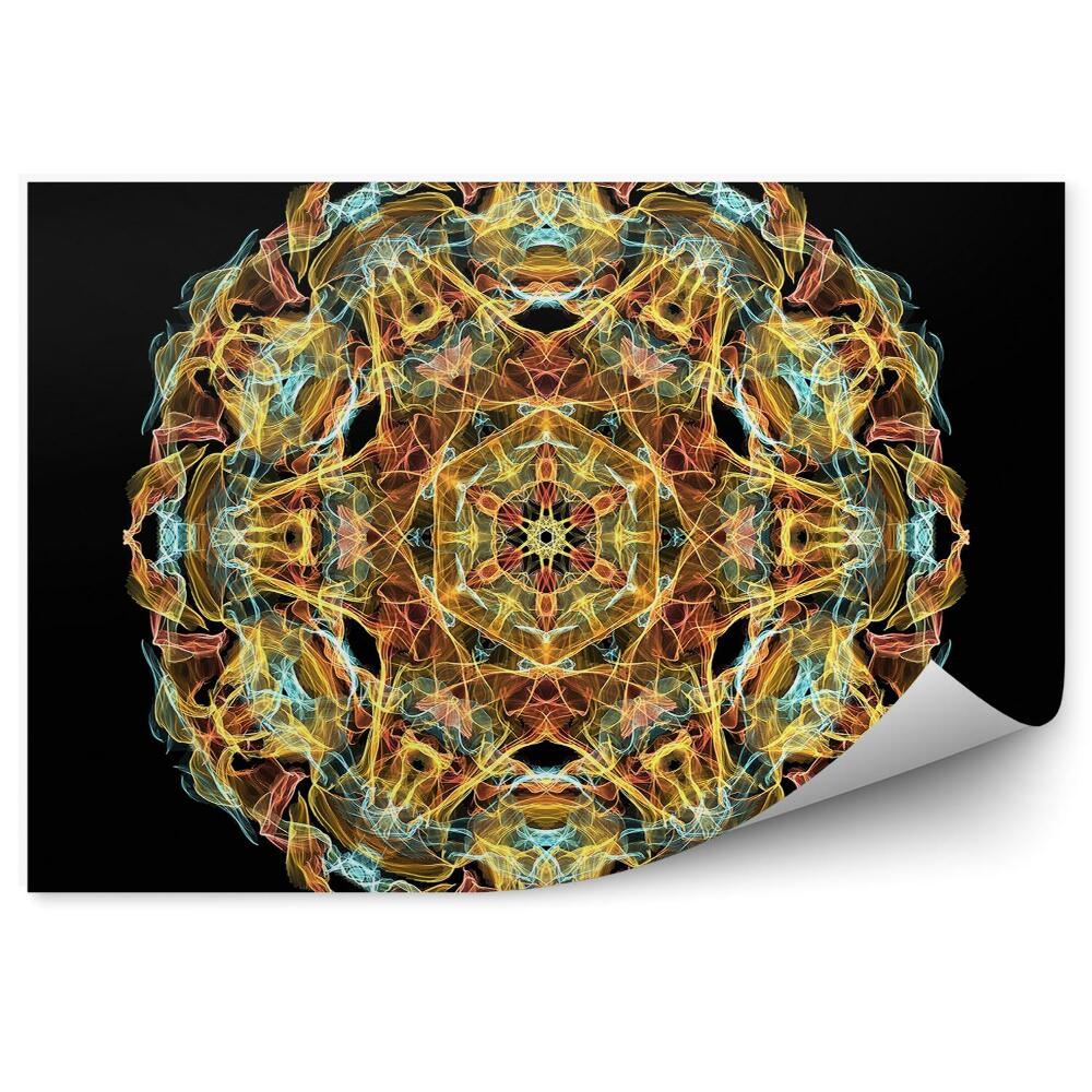 Fototapeta na stenu Mandala farebných plameňov