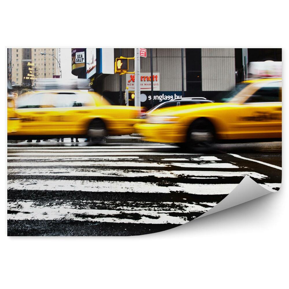 Fototapeta Dopravné Taxi Žlté Autá New York