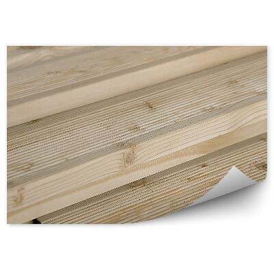 Fototapeta na stenu Smrekovcové palubové dosky