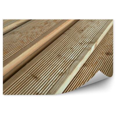 Fototapeta Smrekovcové palubové dosky v perspektíve