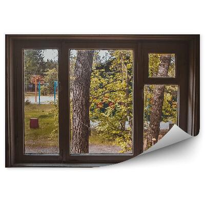 Fototapeta Pohľad z okna na nádvorie