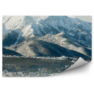 Fototapeta na stenu Giewont hory sneh zimné chaty zimné tatry