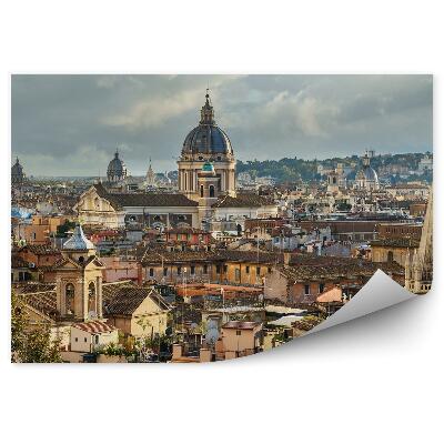 Fototapeta na stenu Rím pohľad z vtáčej perspektívy obloha mraky