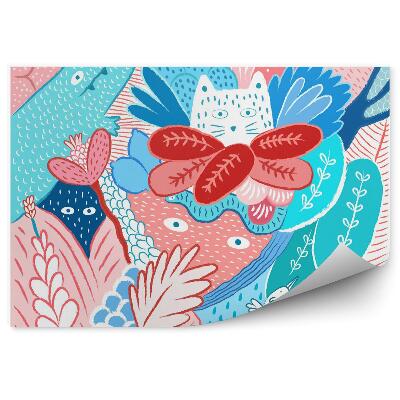 Detská fototapeta Mačiatko ukryté v džungli