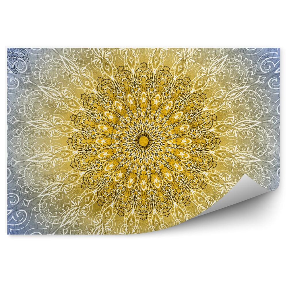 Fototapeta Mandala žlto-modré pozadie