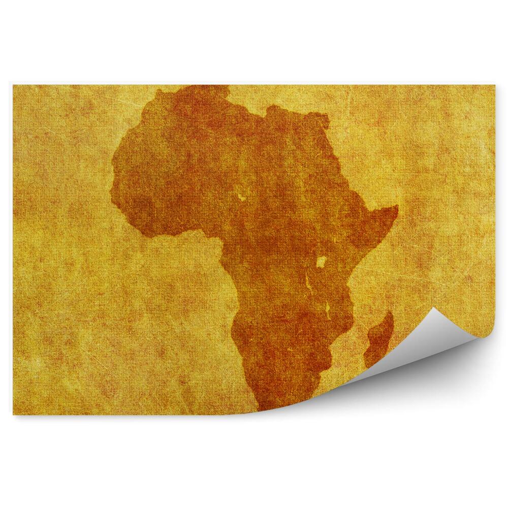 Fototapeta Stará mapa afriky obrysové plátno