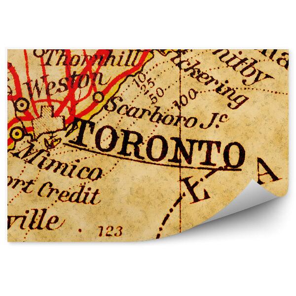 Fototapeta na stenu Stará mapa Toronta