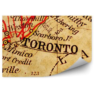 Fototapeta na stenu Stará mapa Toronta