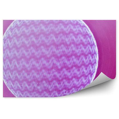 Fototapeta na stenu Guľa s cikcakmi ružovej farby