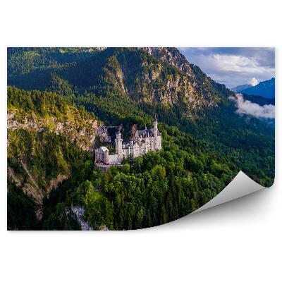 Fototapeta Zámok neuschwanstein nemecko alpy bavorsko obloha mraky