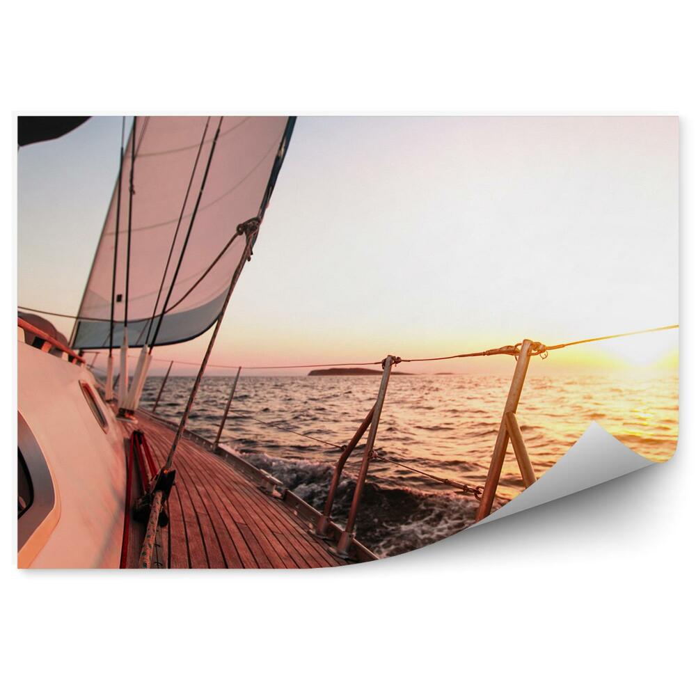 Fototapeta na stenu Luxusná Jachta Perspektíva More Slnko