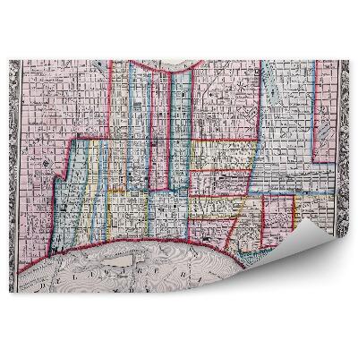 Fototapeta na stenu Stará mapa Filadelfie