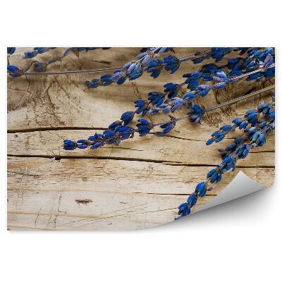 Fototapeta Levanduľa na drevenom pozadí