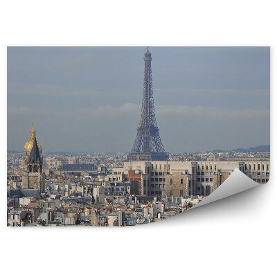 Fototapeta na stenu Budovy Eiffelova veža obloha mraky