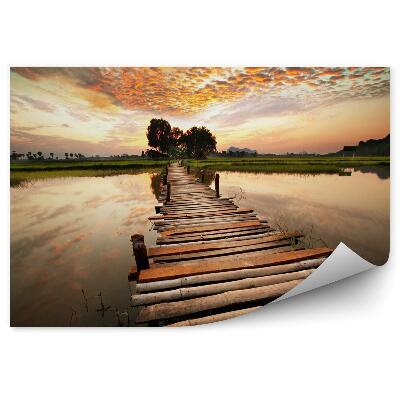 Fototapeta na stenu Rieka pri západe slnka