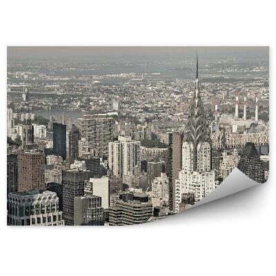 Fototapeta Sépia mrakodrapy Manhattan Hudson River New York