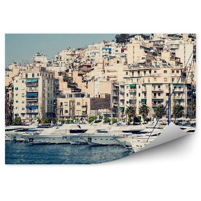 Fototapeta na stenu Budovy lode more Atény Grécko