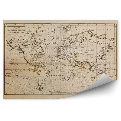 Fototapeta na stenu Stará mapa sveta