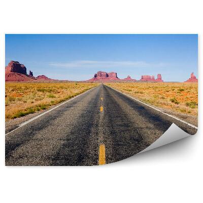 Fototapeta Potovanje po cesti v naravi