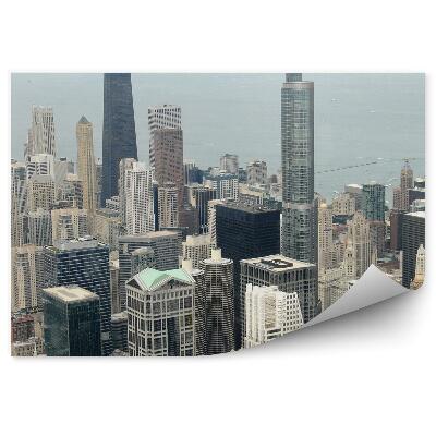 Fototapeta Pogled na mesto Chicago iz ptičje perspektive