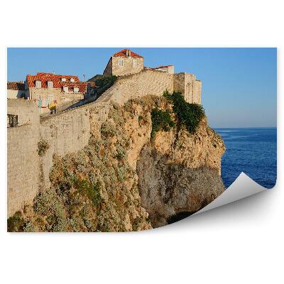 Fototapeta na stenu Budovy skaly more príroda Chorvátsko Dubrovník
