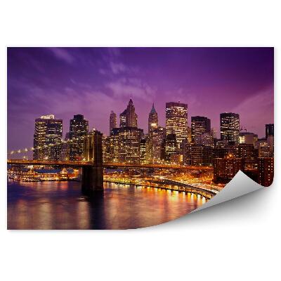 Fototapeta Brooklynský most cez Manhattan