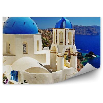 Fototapeta na stenu Santorini ostrov krásny výhľad modrá