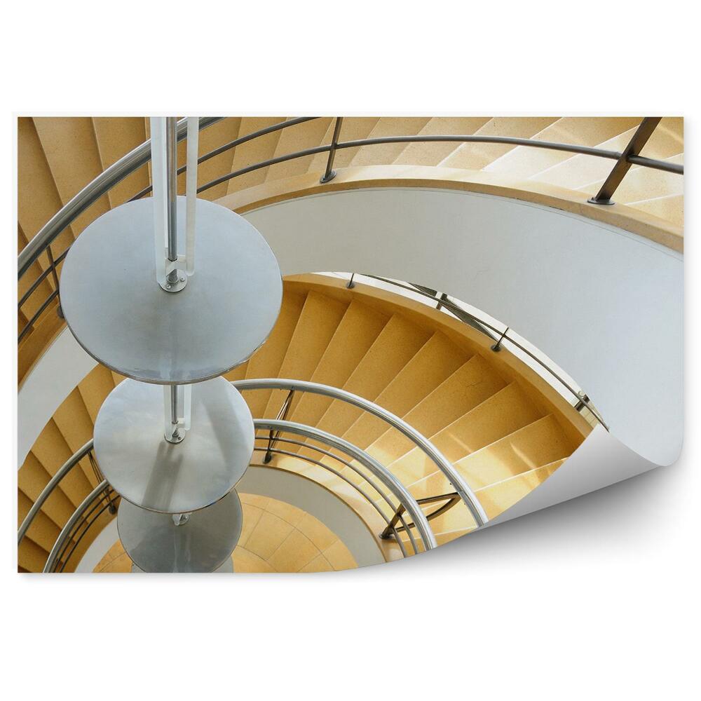 Fototapeta na stenu Rjavo spiralno stopnišče