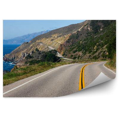 Fototapeta na stenu Diaľnica oceán hory Kalifornia