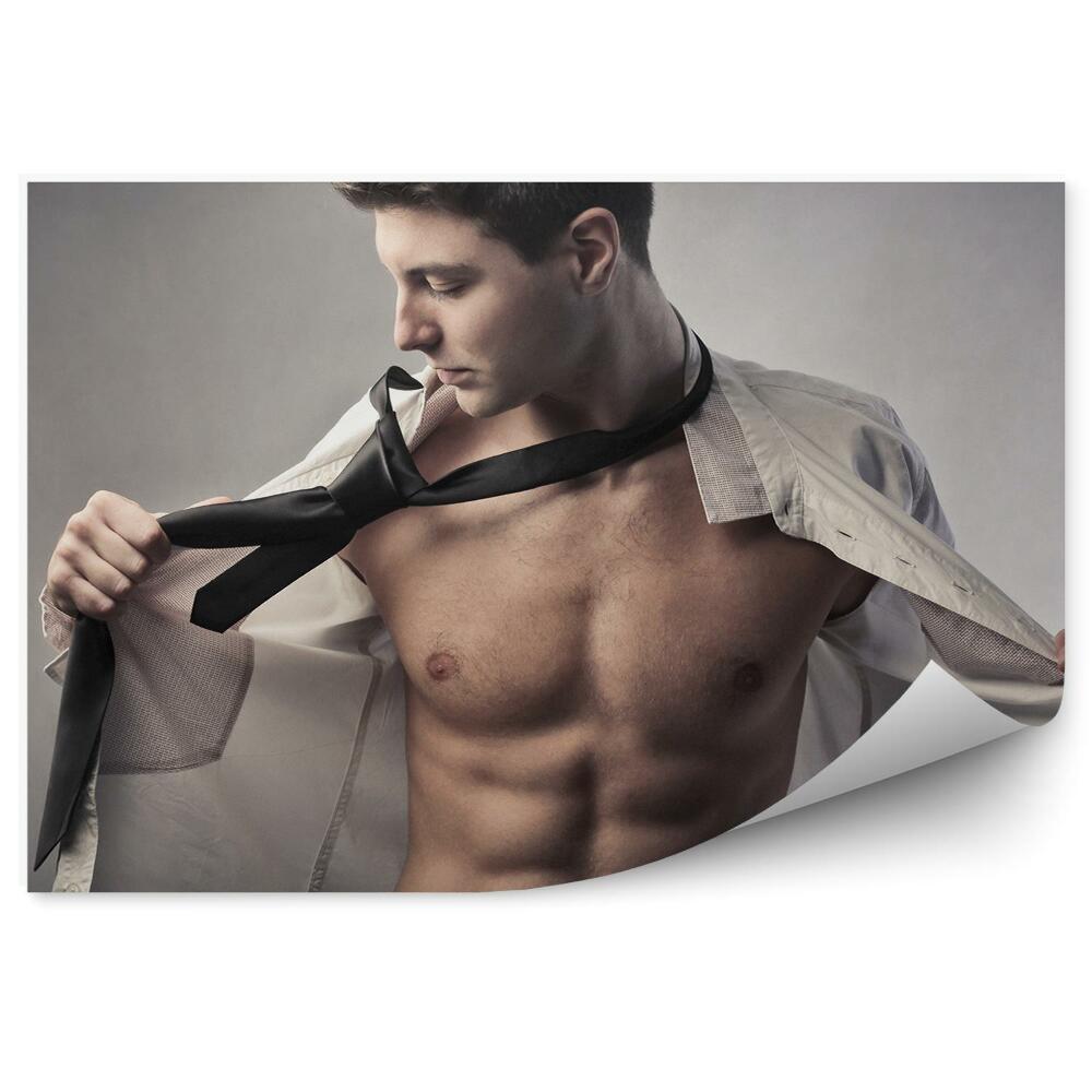 Fototapeta na stenu Mužské Svalnaté Telo Tričko