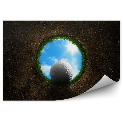 Fototapeta Luknja žogica za golf oblaki neba