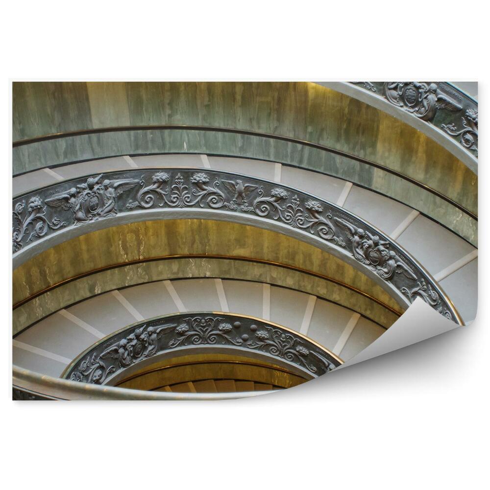 Fototapeta Vatikan okrašeno spiralno stopnišče