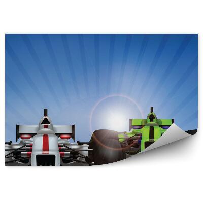 Fototapeta na stenu Barvno letalo formula 1 bolides road