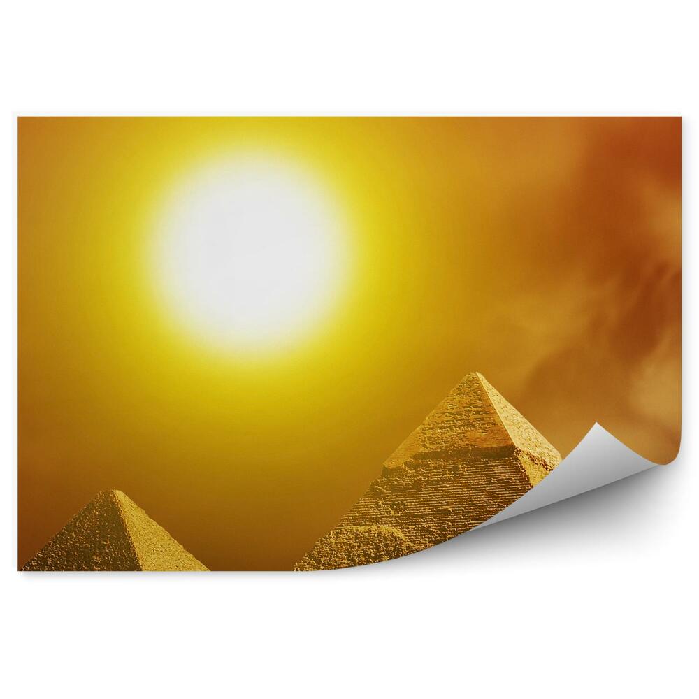 Fototapeta na stenu Západ Slnka Nad Pyramídami Egypt