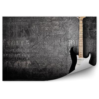 Fototapeta na stenu Elektrická gitara hudobný nástroj sivé pozadie