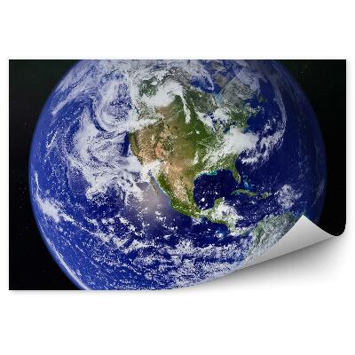 Fototapeta na stenu Planéta Zem Oceány Kontinenty Hviezdy Galaxia