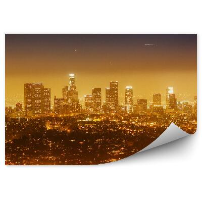 Fototapeta na stenu Chicago nočná panoráma mrakodrapy svetlá západ slnka