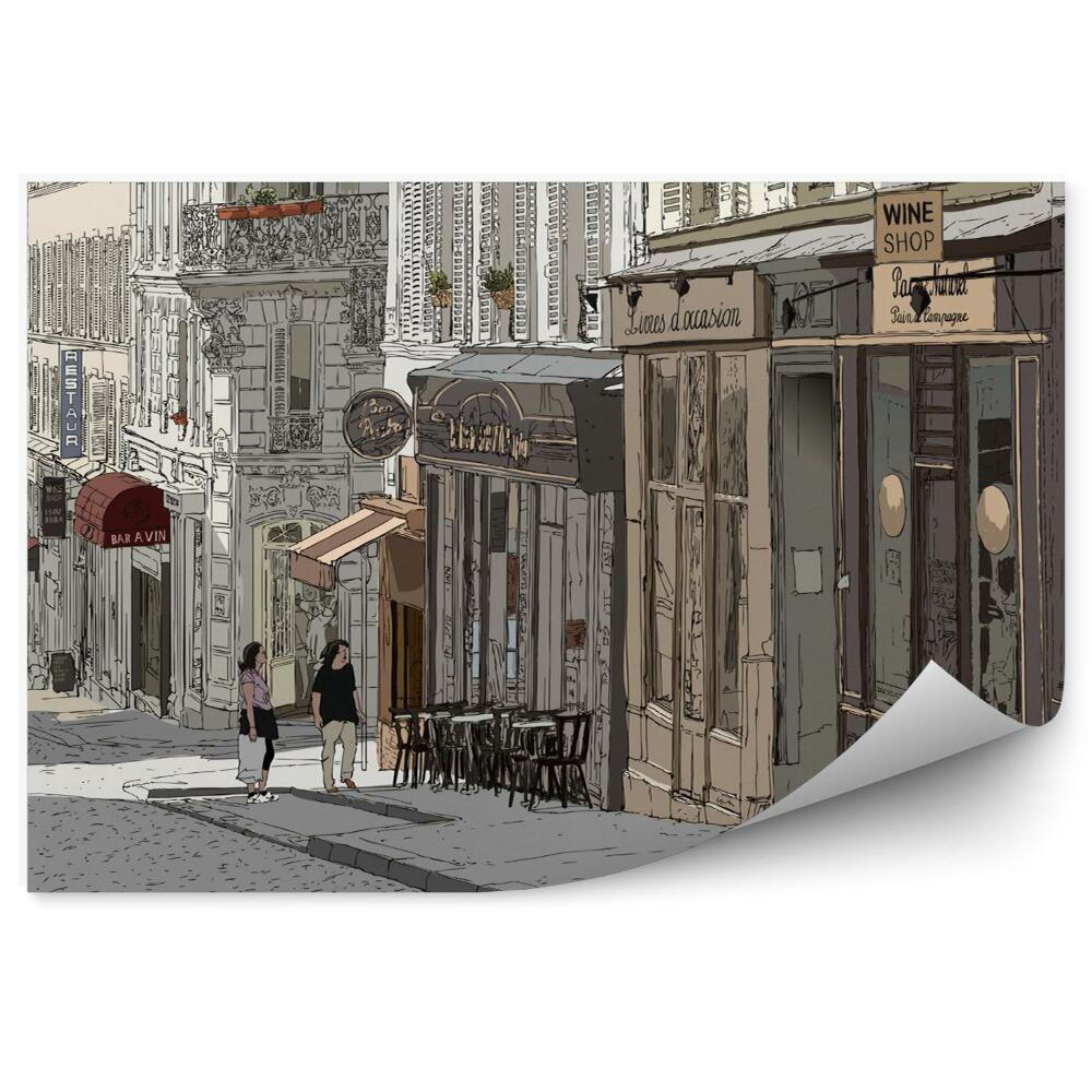 Fototapeta Ulica na Montmartri