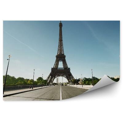 Fototapeta na stenu Eiffelova veža ulice budovy lucerny stromy nebo