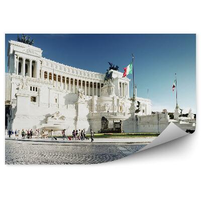 Fototapeta Socha Viktora Emanuela II Rím