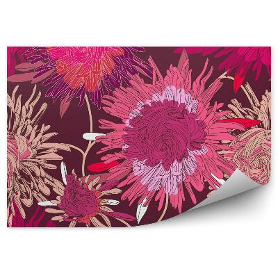 Fototapeta na stenu Opakujúca sa textúra kvetov