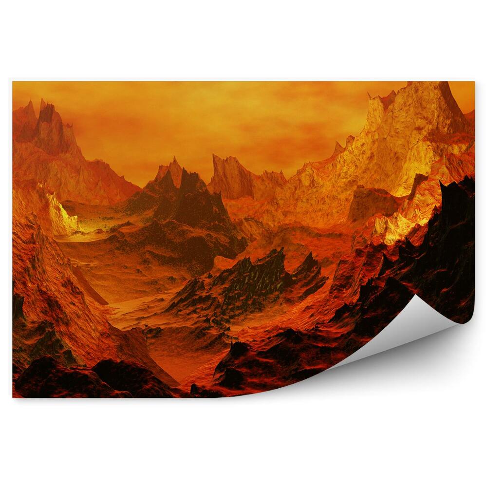 Fototapeta Západ slnka sopka