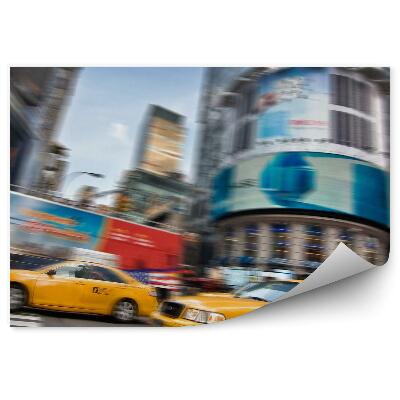 Fototapeta na stenu New York Taxi Žlté Budovy Doprava Doprava