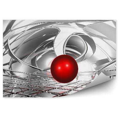 3d fototapeta Lopta v abstraktnom priestore