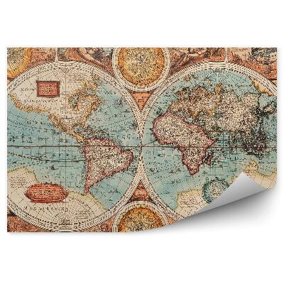 Fototapeta Stará mapa sveta 1626
