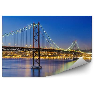 Fototapeta Most svetlá mrakodrapy oceán obloha Lisabon