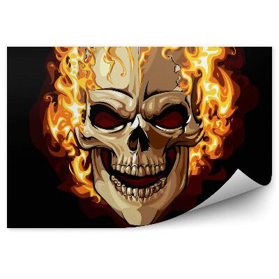 Fototapeta na stenu Horiaca lebka