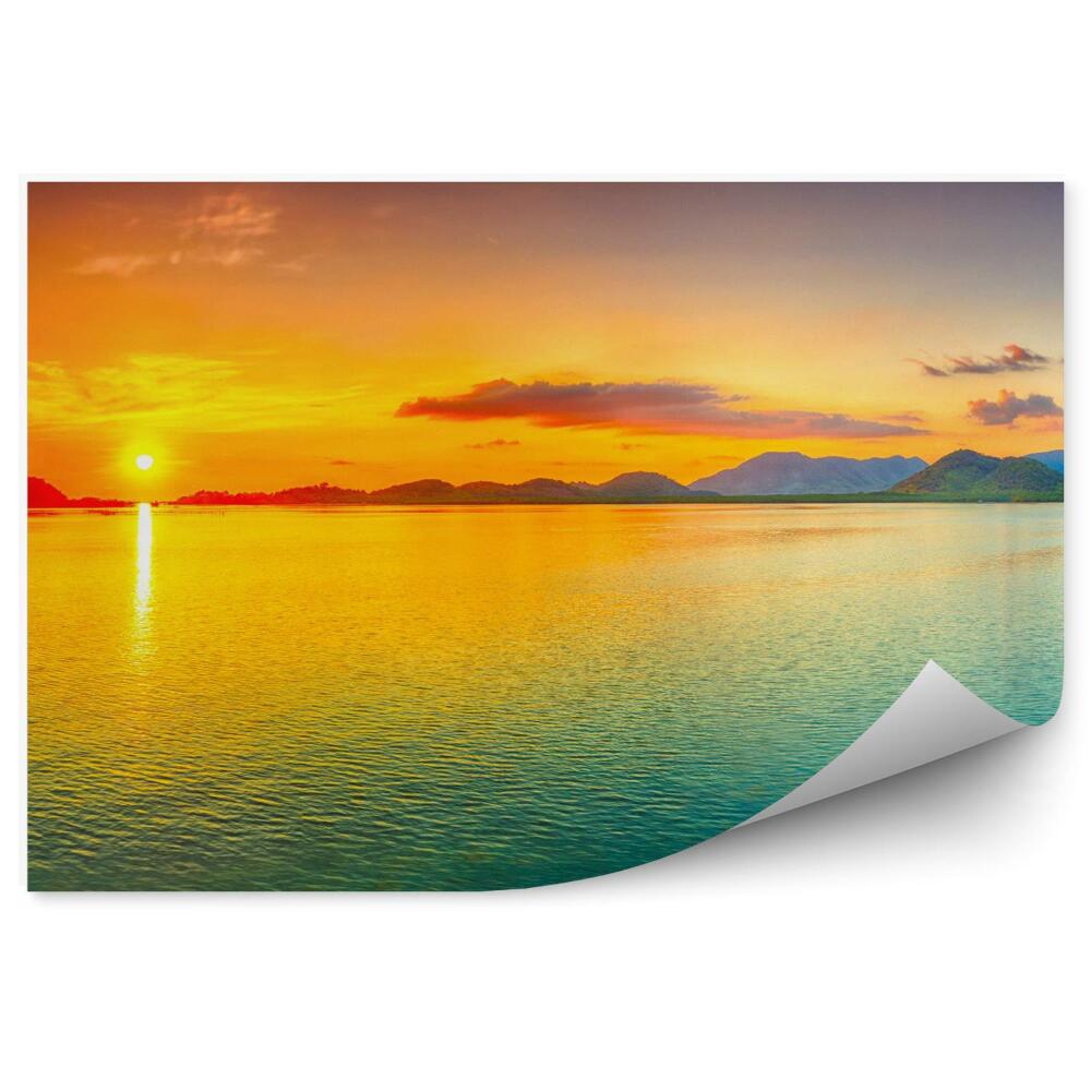 Fototapeta na stenu Panoráma západu slnka