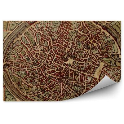 Fototapeta Bruggy stará mapa plán