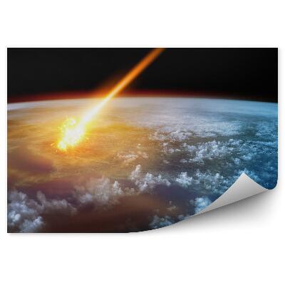 Fototapeta na stenu Planéta Zem Mraky Padajúce Hviezdy